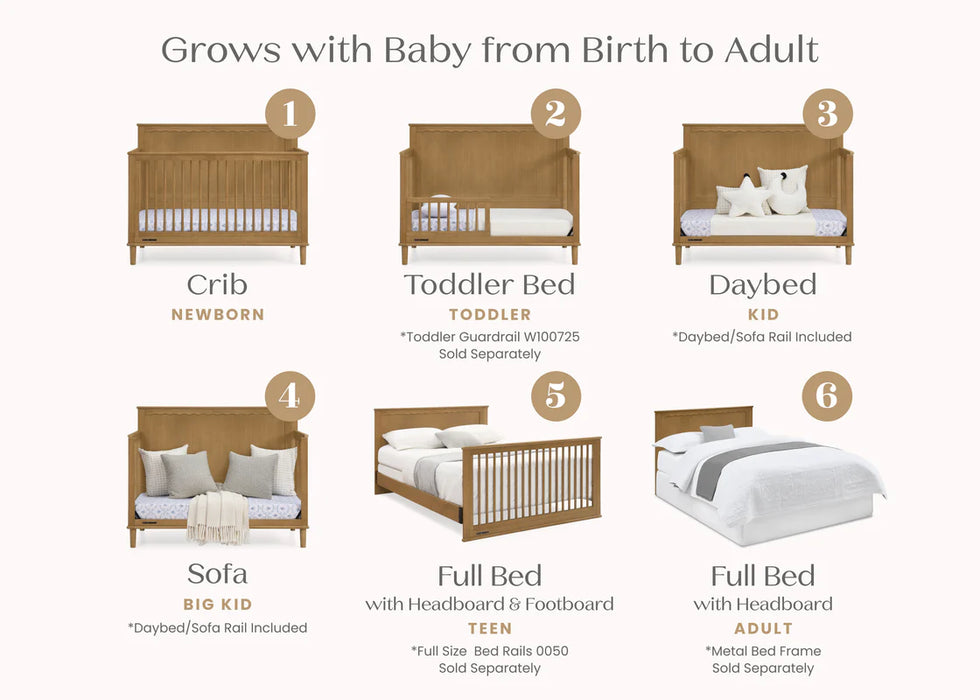 Delta Children Penelope 6-in-1 Convertible Crib