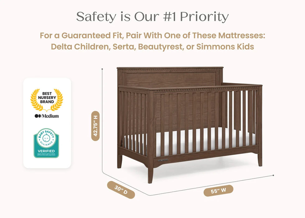 Delta Children Kendall 6-in-1 Convertible Crib