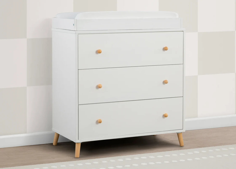 Delta Children Essex 3 Drawer Dresser with Interlocking Drawers