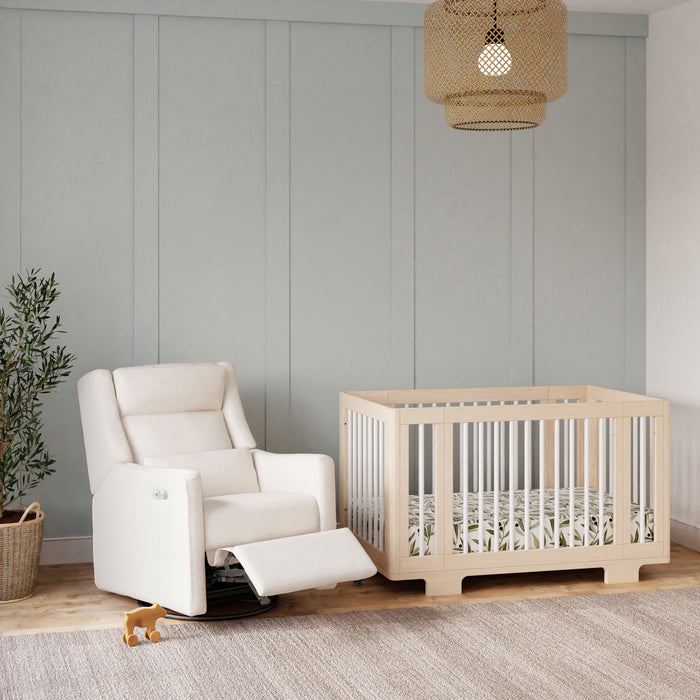 Black Friday Deal! Babyletto Kiwi Plus Power Recliner and Swivel Glider with Power Adjustable Headrest and USB Port