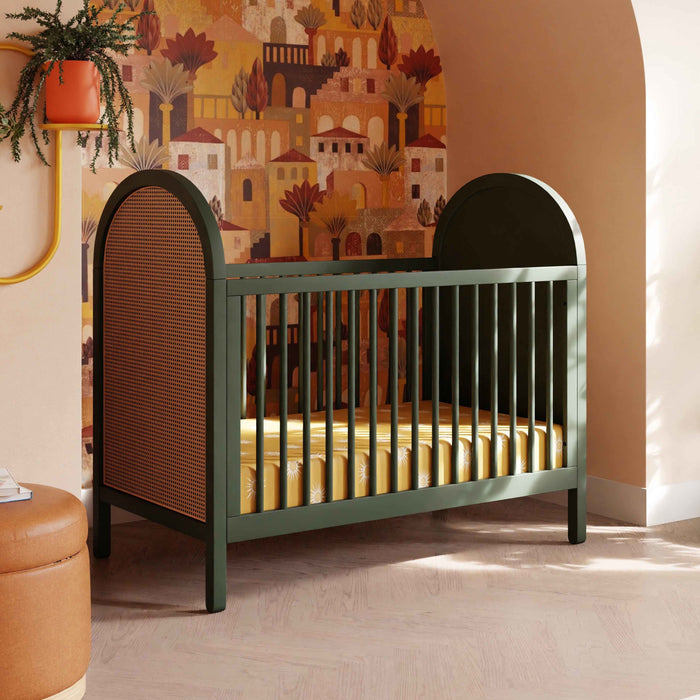 Black Friday Deal! Babyletto Bondi Cane 3-in-1 Convertible Crib with Toddler Bed Conversion Kit