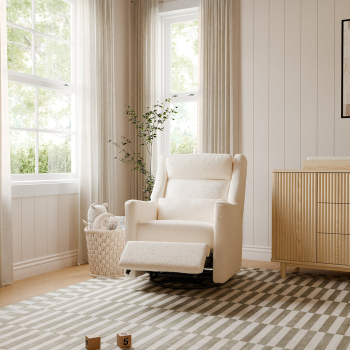 Black Friday Deal! Babyletto Kiwi Plus Power Recliner and Swivel Glider with Power Adjustable Headrest and USB Port