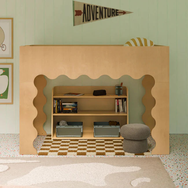 Babyletto Lido Wave Low Loft Twin Bed