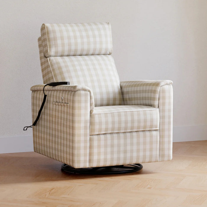 Monogram Willa Deluxe Power Recliner and Swivel Glider with Heat and Massage