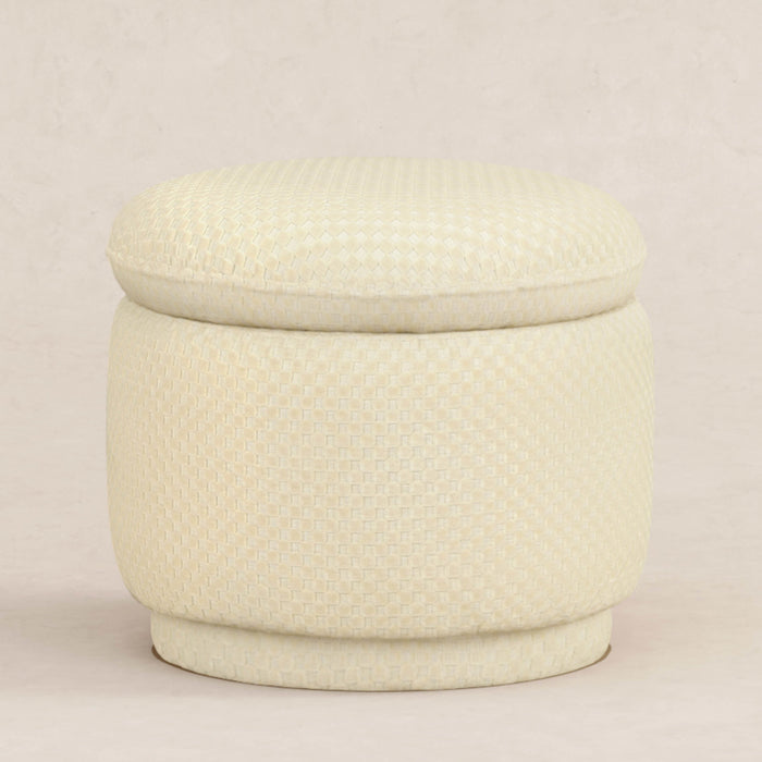 Black Friday Deal!Babyletto Enoki Storage Ottoman in Velvet Checker