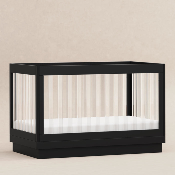 Black Friday Deal! Babyletto Harlow Acrylic 3-in-1 Convertible Crib with Toddler Bed Conversion Kit