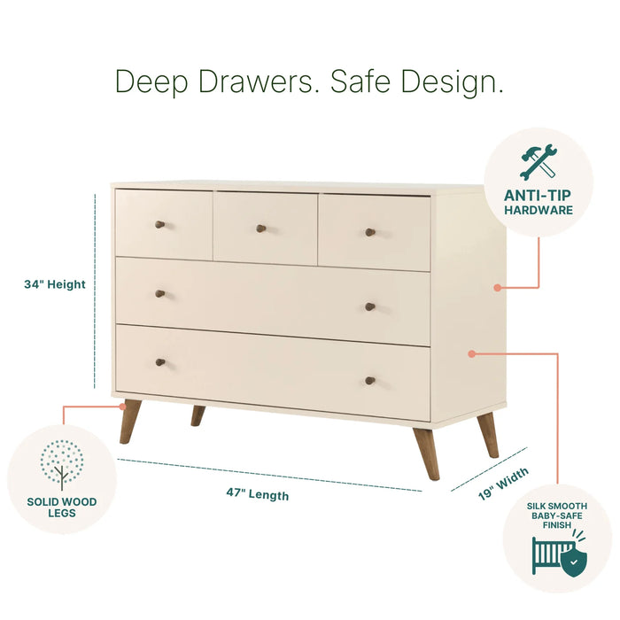dadada Austin 5-Drawer Nursery Dresser