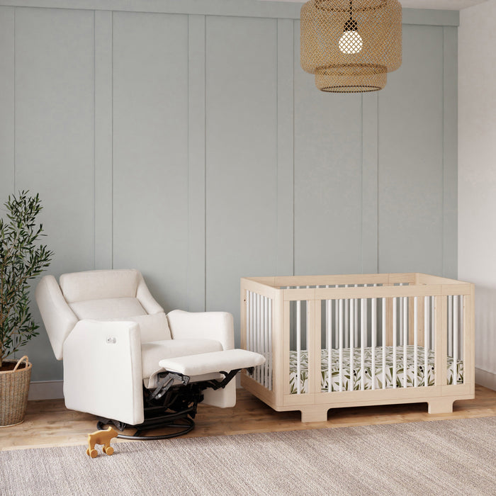 Black Friday Deal! Babyletto Kiwi Plus Power Recliner and Swivel Glider with Power Adjustable Headrest and USB Port