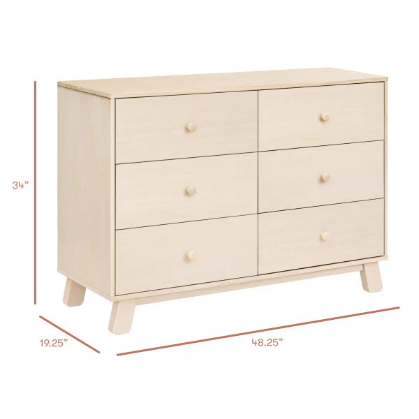 Babyletto Hudson Modern 6-Drawer Assembled Double Dresser