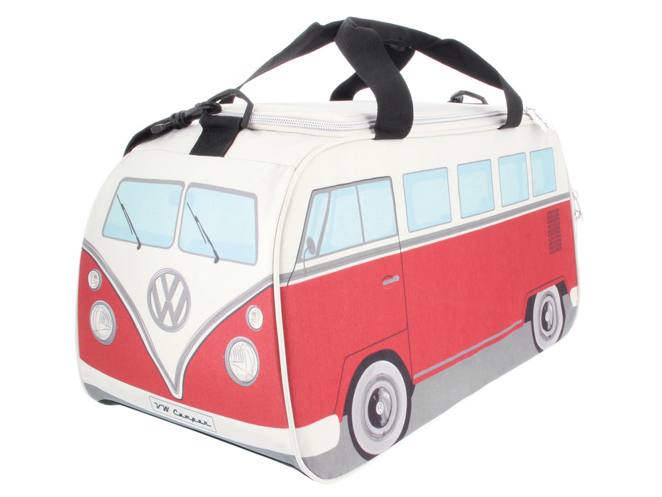 VW Bus Gym Workout Yoga Weekender Travel Bag - RD/BG (S)