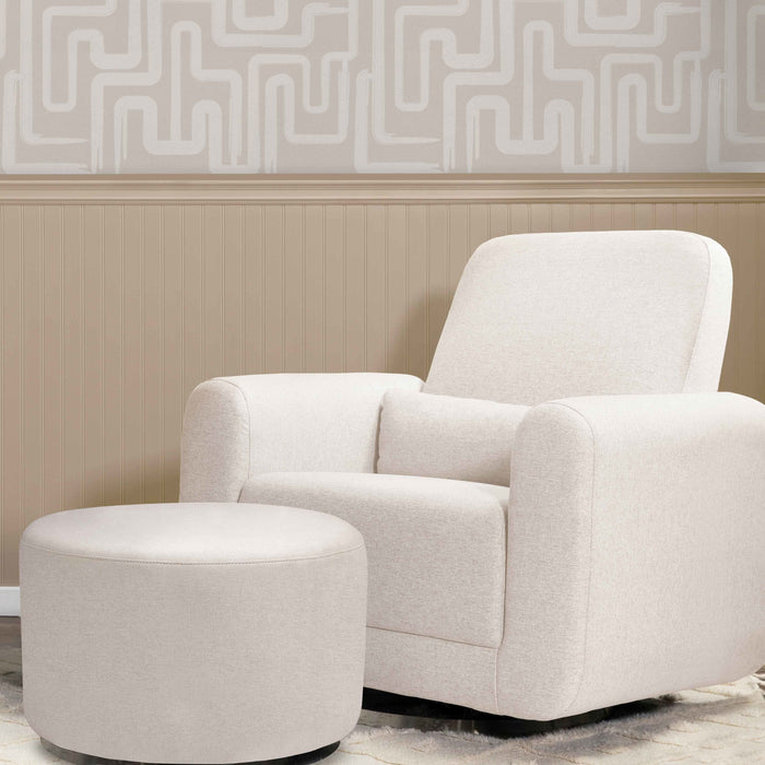 Black Friday Deal! Babyletto Tuba Gliding Ottoman in Eco-Performance Fabric | Water Repellent & Stain Resistant