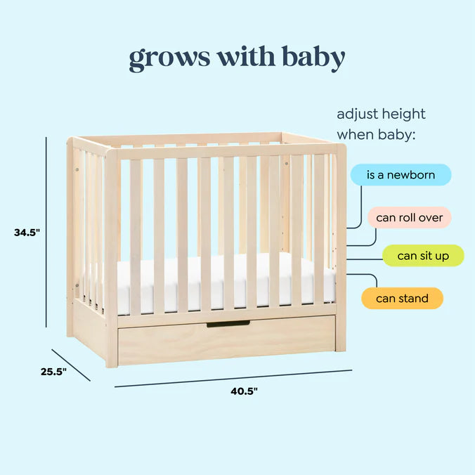 DaVinci Colby 4-in-1 Convertible Mini Crib with Trundle