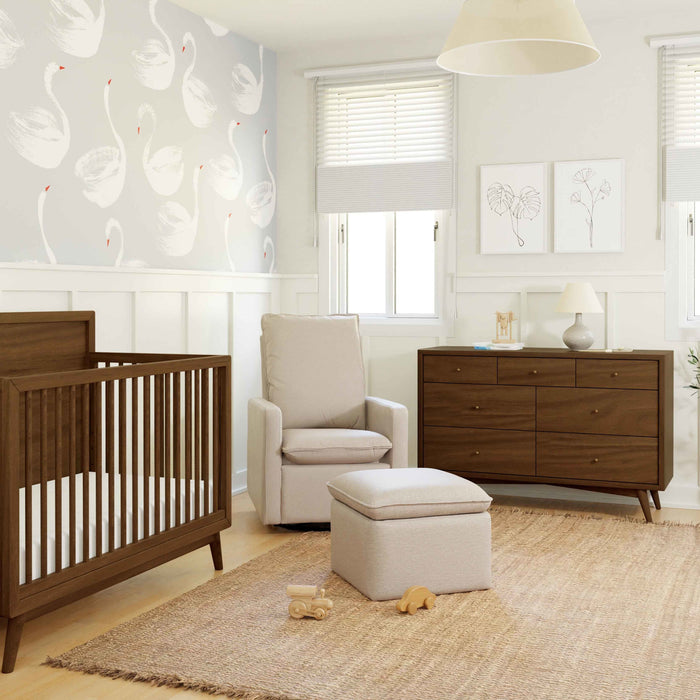 Black Friday Deal! Babyletto Cali Storage Ottoman in Eco-Performance Fabric | Water Repellent & Stain Resistant