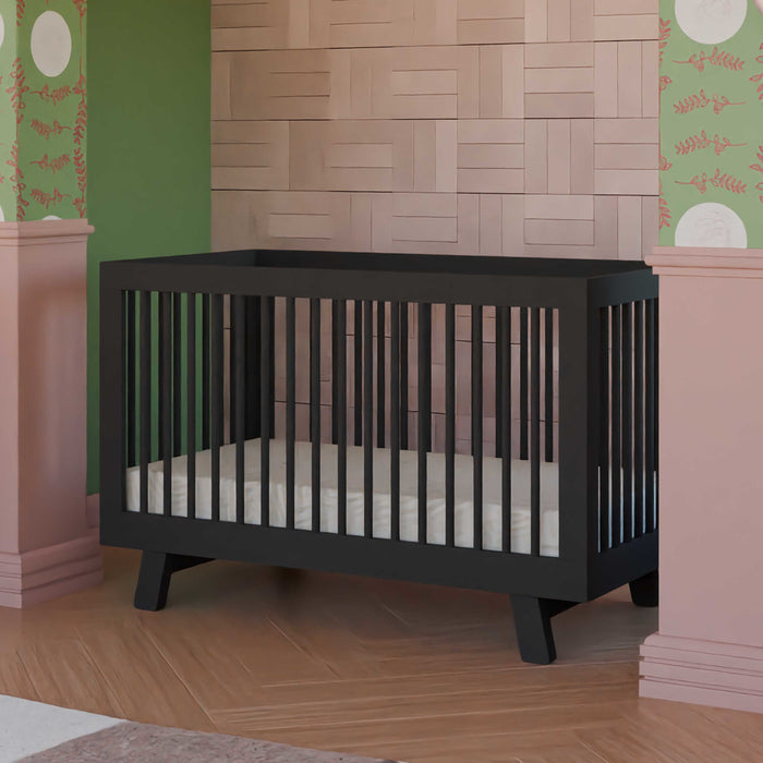 Black Friday Deal! Babyletto Hudson 3-in-1 Convertible Crib with Toddler Bed Conversion Kit