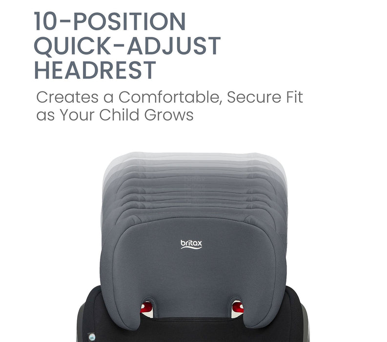 Britax Highpoint™ 2-Stage Belt-Positioning Booster with Quick-Push Connectors