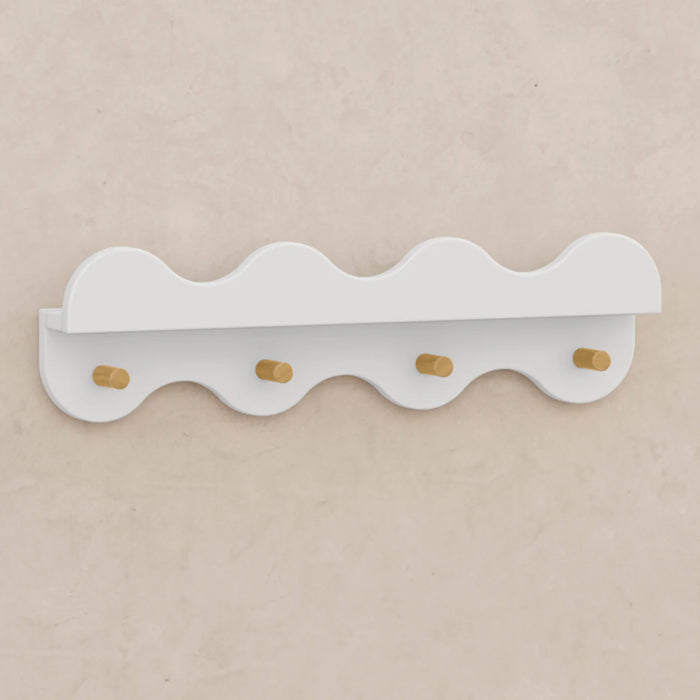 Babyletto Lido Wave Bookshelf with Hooks
