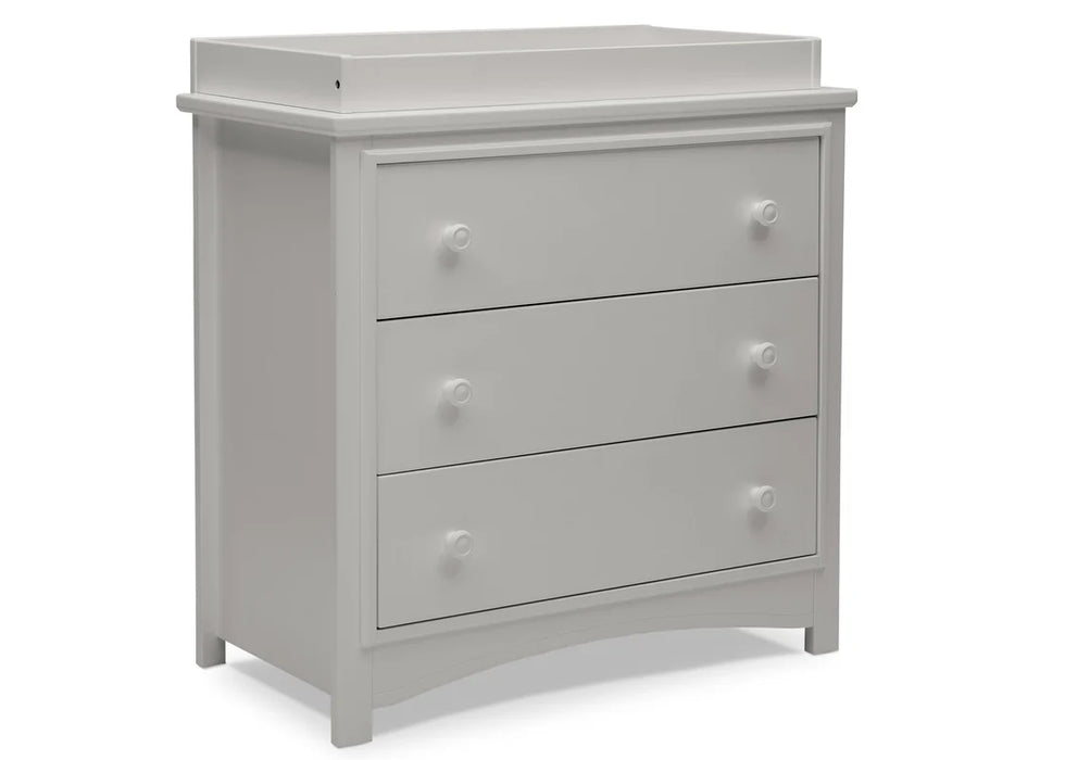 Delta Children Perry 3 Drawer Dresser with Changing Top and Interlocking Drawers