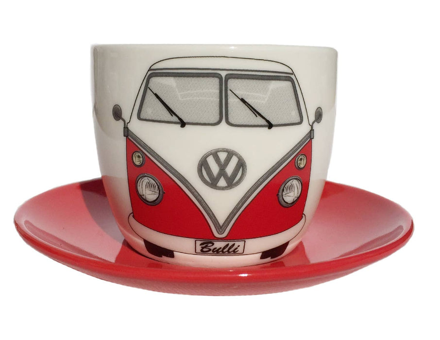 VW T1 Bus Espresso Cup 2-pc Set 100ml - Front/BL & RD