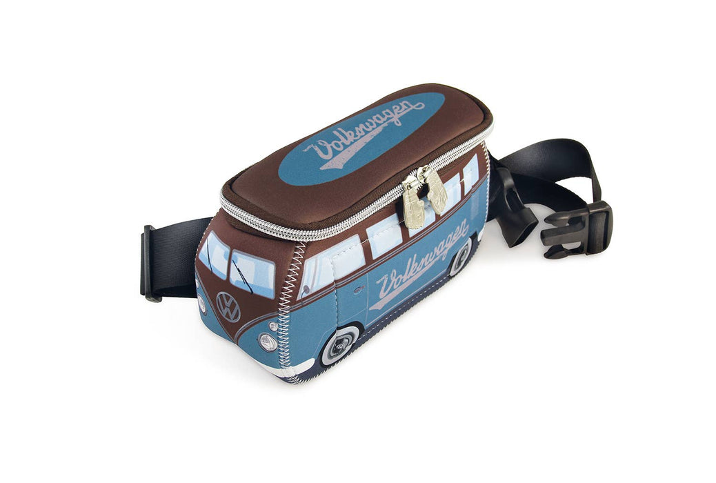 VW T1 Bus Travel Festival Everyday Hip Bum Bag - Petrol/BN