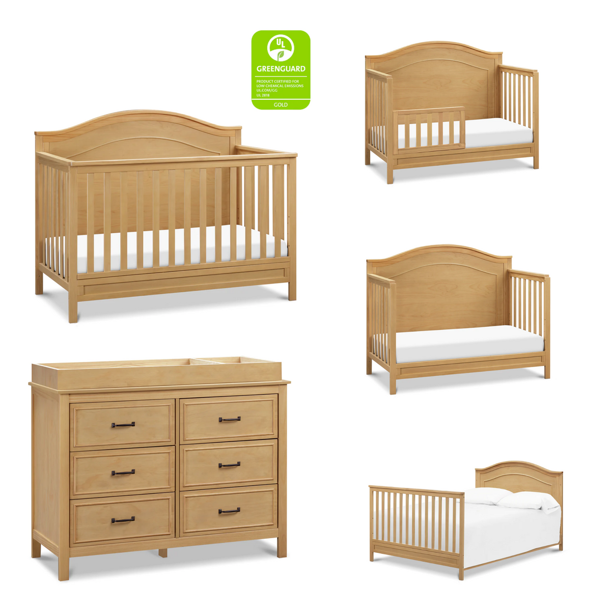 Davinci Charlie Nursery Set Crib and Double Dresser Molly Monkey