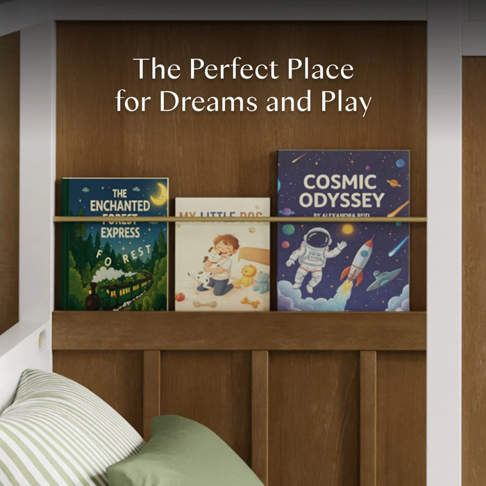 Babyletto Palma Mid-Century House Montessori-Inspired Twin Bed