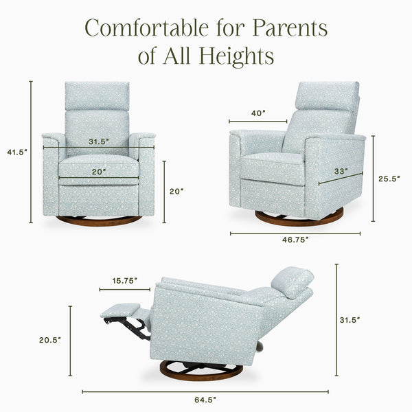 Morris & Co. x Namesake Willa Plus Power Glider Recliner w/ Power Headrest