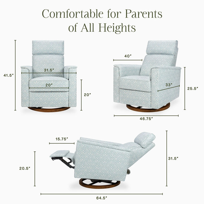 Namesake Willa Plus Power Glider Recliner + Power Headrest