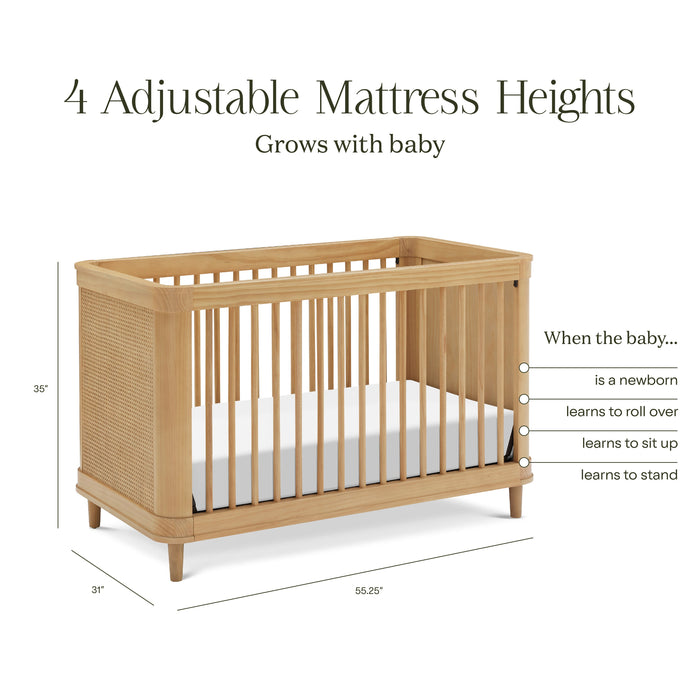 Black Friday Sale! Namesake Marin with Cane 3-in-1 Convertible Crib