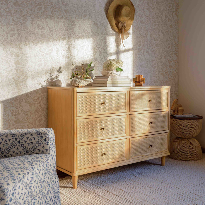 Black Friday Deal! Namesake Marin with Cane 6 Drawer Dresser