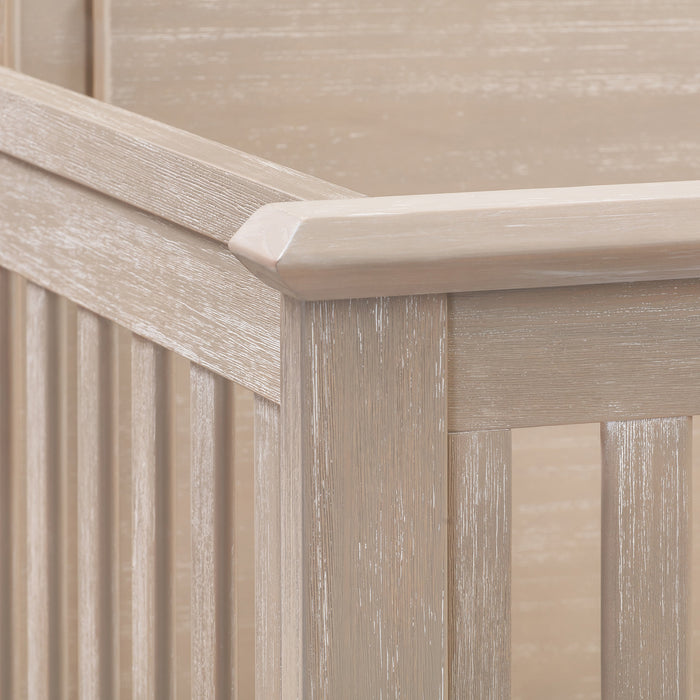 Black Friday Deal! Monogram Beckett Rustic 4-in-1  Convertible Flat Top Crib