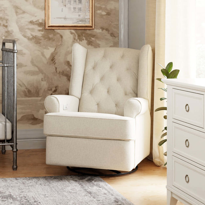 Black Friday Deal! Namesake Harbour Electronic Recliner and Swivel Glider in Eco-Performance Fabric with USB port | Water Repellent & Stain Resistant