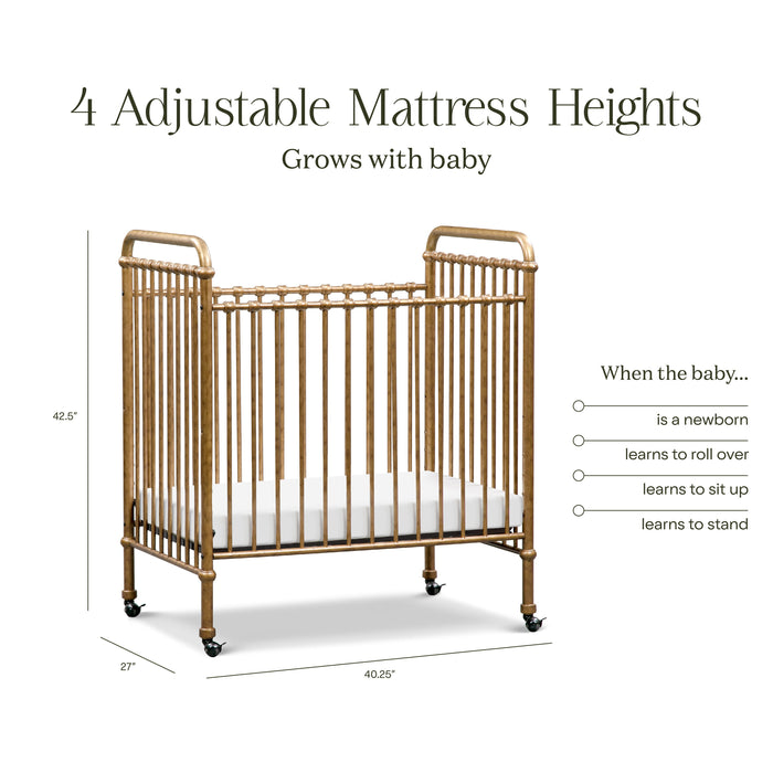 Black Friday Deal! Namesake Abigail 3-in-1 Convertible Mini Crib