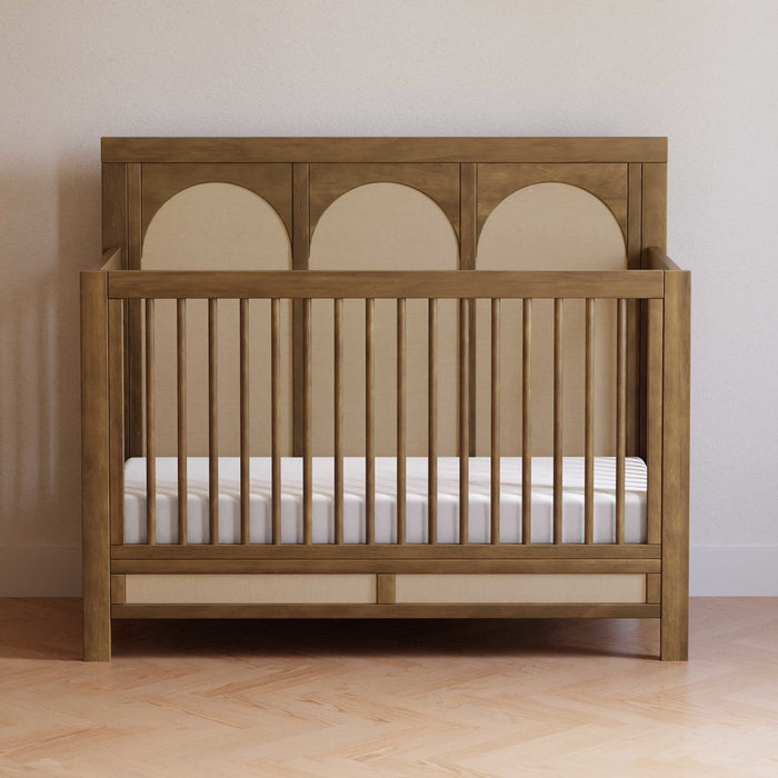 delta children eloise crib Eloise 4-in-1 Convertible Crib Namesake Color: Natural Walnut/Performance Sand Eco Weave