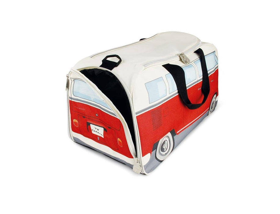 VW Bus Gym Workout Yoga Weekender Travel Bag - RD/BG (S)