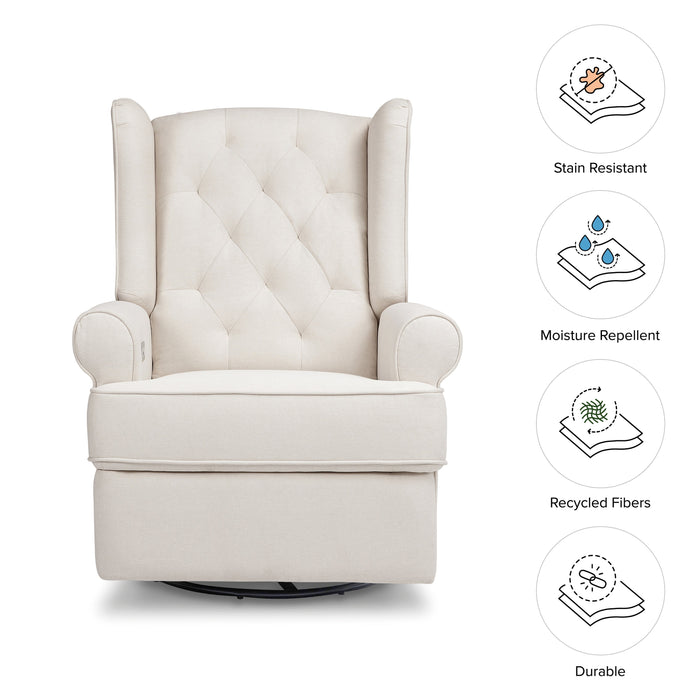 Black Friday Deal! Namesake Harbour Electronic Recliner and Swivel Glider in Eco-Performance Fabric with USB port | Water Repellent & Stain Resistant