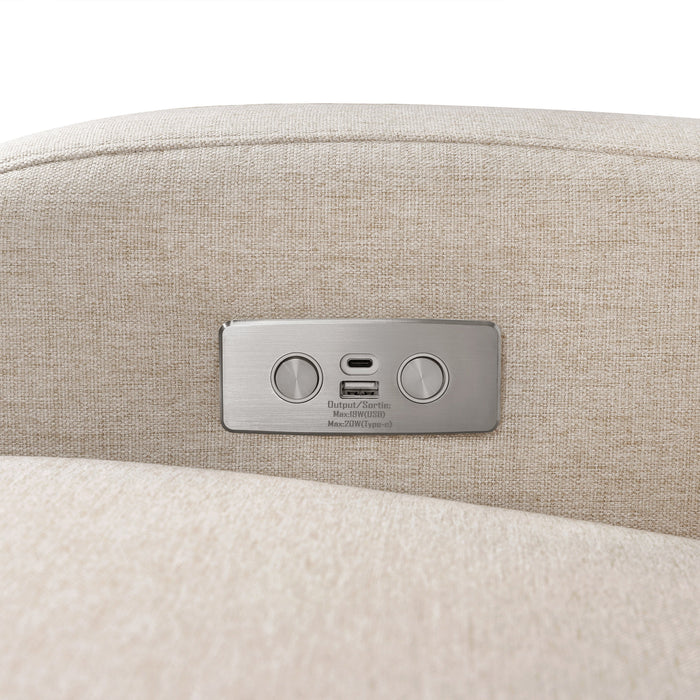 Black Friday Deal! Babyletto Nami Electronic Recliner and Swivel Glider Recliner with USB port