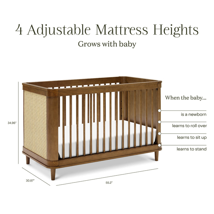 Black Friday Sale! Namesake Marin with Cane 3-in-1 Convertible Crib