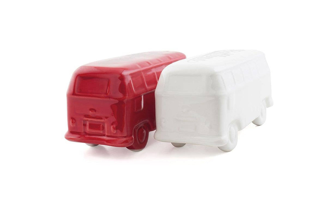 VW T1 Bus 3D Salt & Pepper Shakers - White/Red