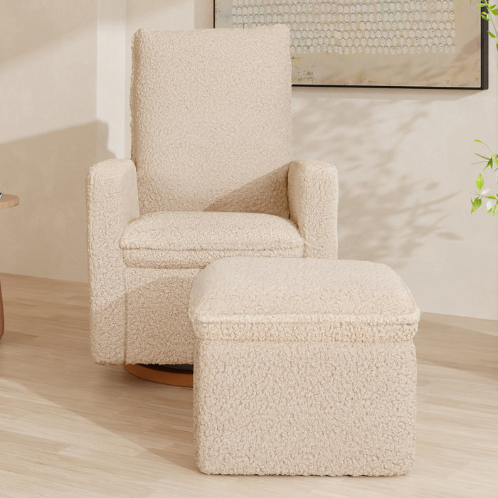 Black Friday Deal! Babyletto Cali Storage Ottoman in Shearling