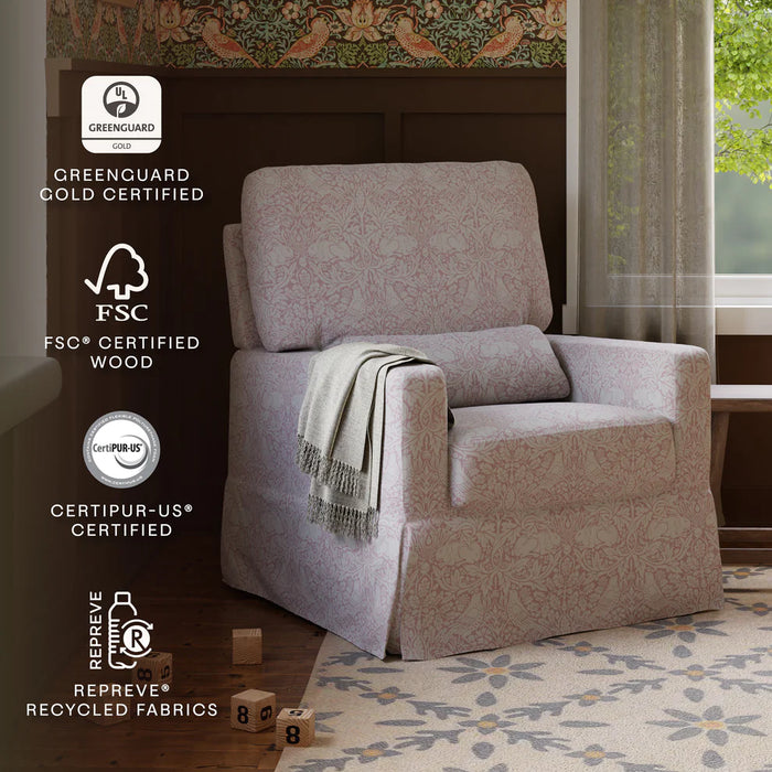 Morris & Co. x Namesake Crawford Pillowback Comfort Swivel Glider