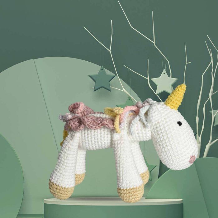 Handmade Crochet Doll: Unicorn