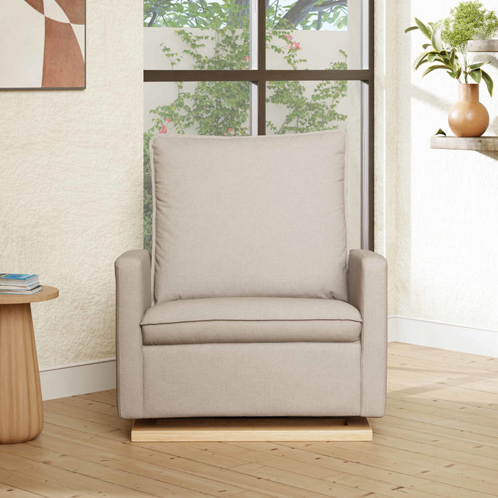 Black Friday Deal! Babyletto Cali Pillowback Chair and a Half Glider in Eco-Performance Fabric | Water Repellent & Stain Resistant