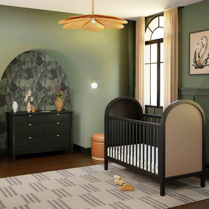 Black Friday Deal! Babyletto Bondi Cane 3-in-1 Convertible Crib with Toddler Bed Conversion Kit