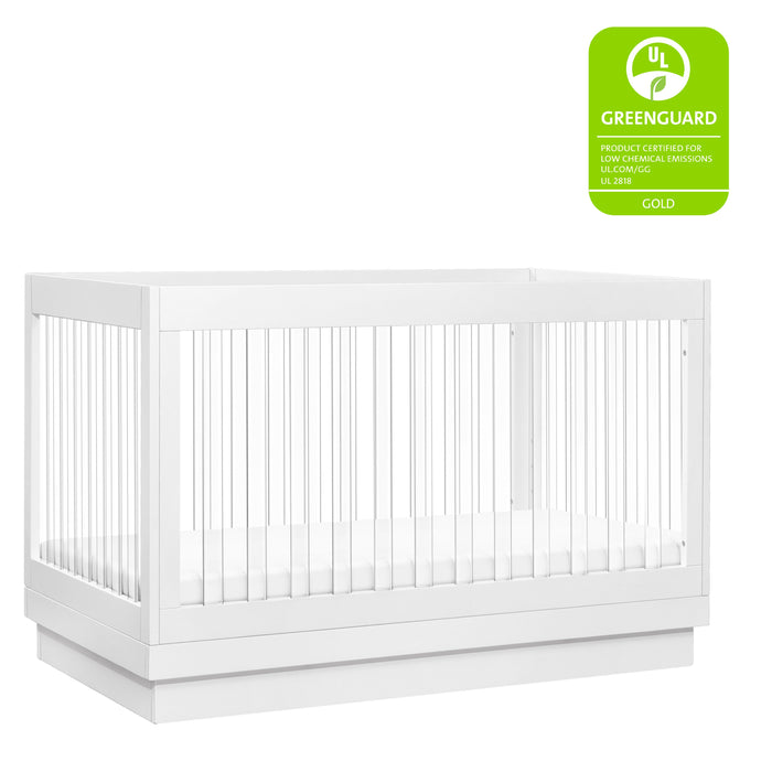 Black Friday Deal! Babyletto Harlow Acrylic 3-in-1 Convertible Crib with Toddler Bed Conversion Kit
