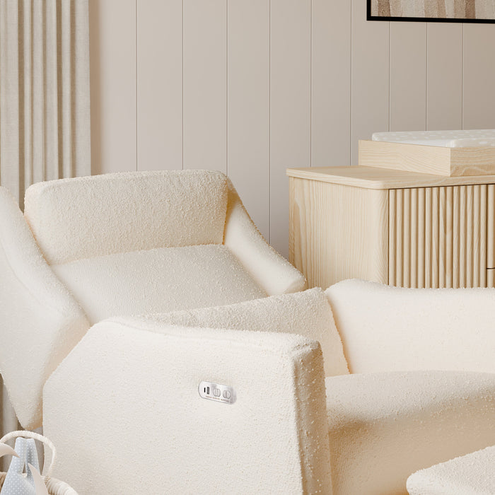 Black Friday Deal! Babyletto Kiwi Plus Power Recliner and Swivel Glider with Power Adjustable Headrest and USB Port