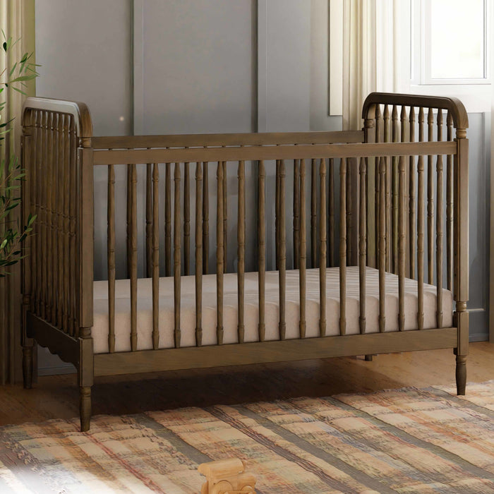 Black Friday Deal! Namesake Liberty 3-in-1 Convertible Spindle Crib with Toddler Bed Conversion Kit