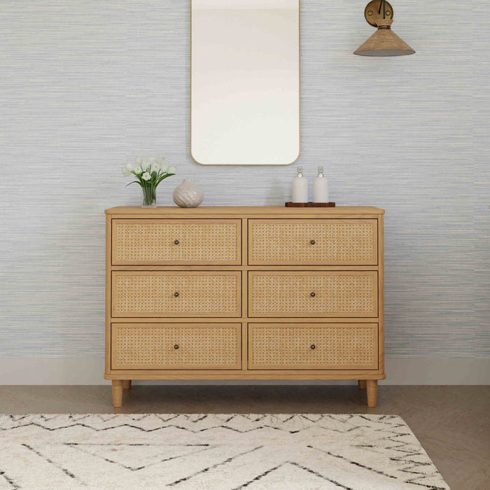Black Friday Deal! Namesake Marin with Cane 6 Drawer Dresser