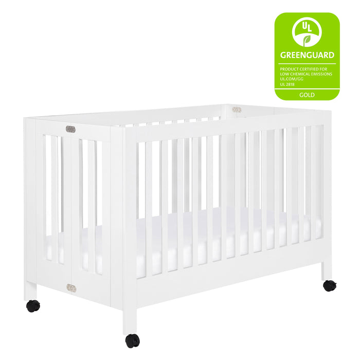 Black Friday Deal! Babyletto Maki Portable Folding Crib with Toddler Bed Conversion Kit