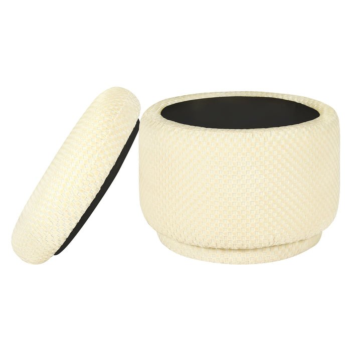 Black Friday Deal!Babyletto Enoki Storage Ottoman in Velvet Checker