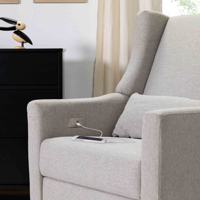Black Friday Deal! Babyletto Kiwi Electronic Recliner and Swivel Glider with USB port